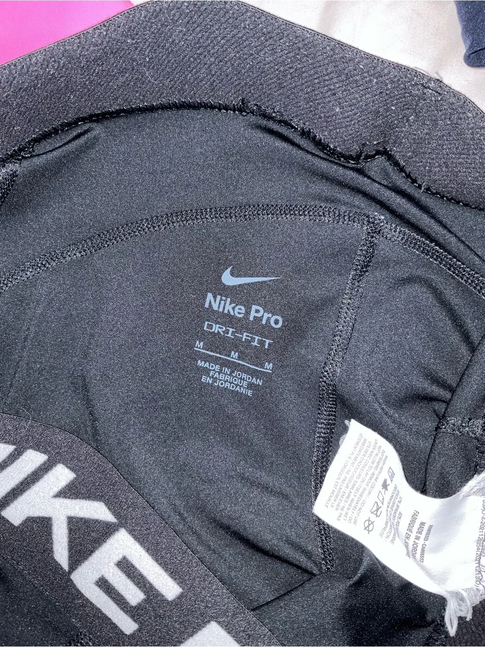 Nike Pro Dri-FIT Shorts Womens Medium Black 3 Inseam Athletic Spandex Gym